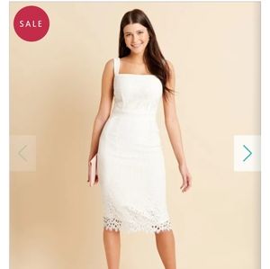 Bravissimo Katy Grid Lace Dress White